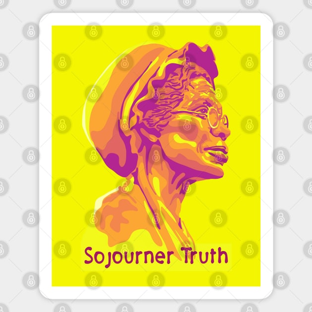 Sojourner Truth Portrait and Quote Magnet by Slightly Unhinged